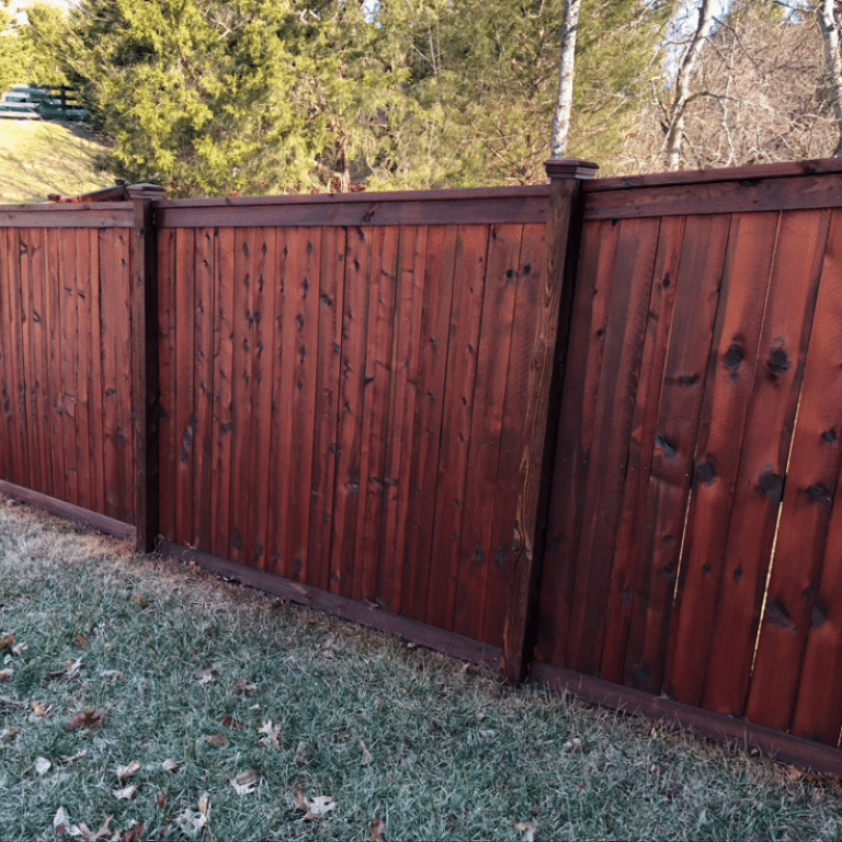 Wood Fence Staining